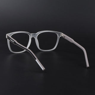 Eyejack Rush Matt Transparent Square Eyeglasses for Men & Women (1003FCL1456-C12)