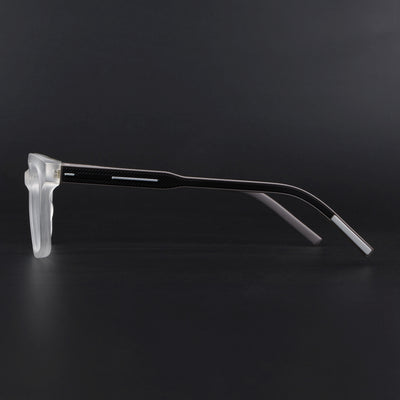 Eyejack Rush Matt Transparent Square Eyeglasses for Men & Women (1002FCL1454-C12)