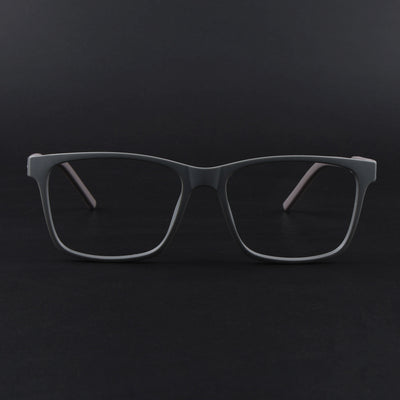 Eyejack Rush Grey Square Eyeglasses for Men & Women (1001FCL1451-C11)