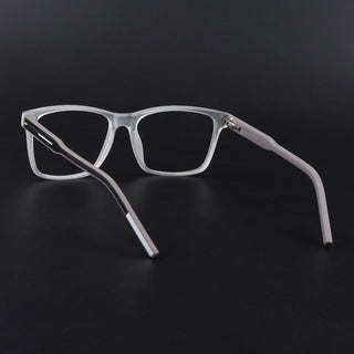 Eyejack Rush Matt Transparent Square Eyeglasses for Men & Women (1001FCL1452-C12)