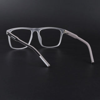 Eyejack Rush Matt Transparent Square Eyeglasses for Men & Women (1006FCL1458-C12)