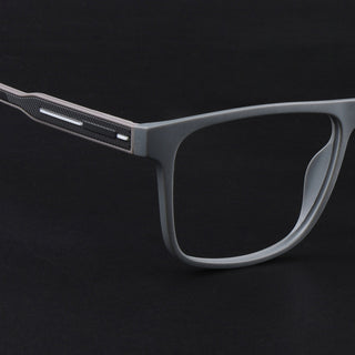 Eyejack Rush Grey Square Eyeglasses for Men & Women (1006FCL1457-C11)