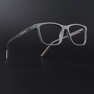 Eyejack Rush Grey Square Eyeglasses for Men & Women (1001FCL1451-C11)