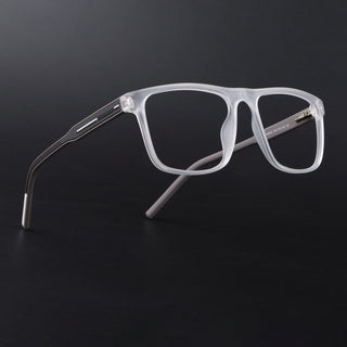 Eyejack Rush Matt Transparent Square Eyeglasses for Men & Women (1006FCL1458-C12)