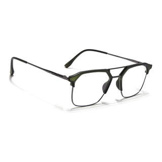 Eyejack Turbo Green Wayfarer Eyeglasses for Men & Women (95001FCL1448-C5)