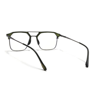 Eyejack Turbo Green Wayfarer Eyeglasses for Men & Women (95001FCL1448-C5)