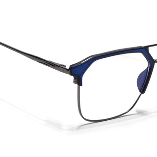 Eyejack Turbo Blue Wayfarer Eyeglasses for Men & Women (95001FCL1447-C4)