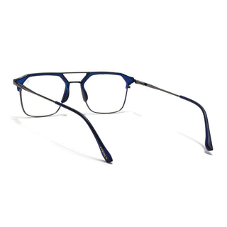 Eyejack Turbo Blue Wayfarer Eyeglasses for Men & Women (95001FCL1447-C4)