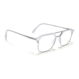 Eyejack Turbo Matt Transparent Wayfarer Eyeglasses for Men & Women (95001FCL1449-C6)