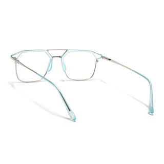 Eyejack Turbo Sky Blue Wayfarer Eyeglasses for Men & Women (95001FCL1450-C7)