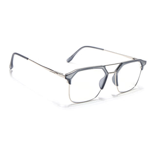 Eyejack Turbo Light Grey Wayfarer Eyeglasses for Men & Women (95001FCL1446-C3)