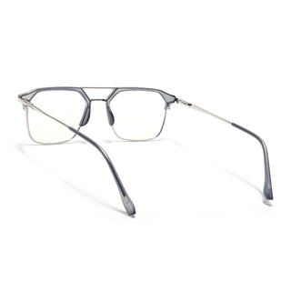 Eyejack Turbo Light Grey Wayfarer Eyeglasses for Men & Women (95001FCL1446-C3)