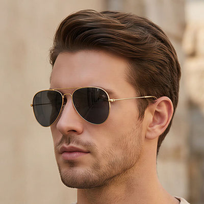 Classic Golden Aviator I Grey Lense - (3025CL976)