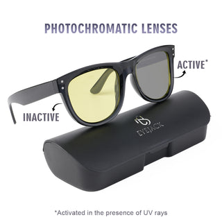 Eyejack Photochromic reverse technology Shine Black Sunglasses (1001CL607-C9)