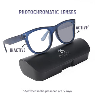 Eyejack Photochromic reverse technology Matt Blue Sunglasses (1001CL609-C11)