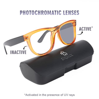 Eyejack Photochromic reverse technology Orange Sunglasses (1001CL610-C12)