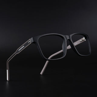 Eyejack Rush Matt Black Square Eyeglasses for Men & Women (1001CL635-C1)