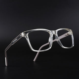 Eyejack Rush Transparent Square Eyeglasses for Men & Women (1001CL636-C2)