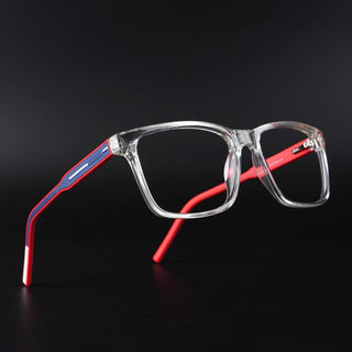 Eyejack Rush Transparent Square Eyeglasses for Men & Women (1001CL638-C4)