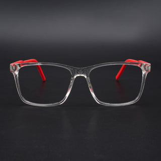 Eyejack Rush Transparent Square Eyeglasses for Men & Women (1001CL638-C4)