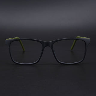 Eyejack Rush Matt Black Square Eyeglasses for Men & Women (1001CL639-C5)