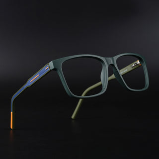 Eyejack Rush Green Square Eyeglasses for Men & Women (1001CL640-C6)