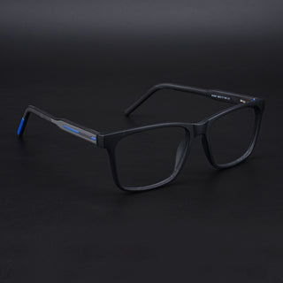 Eyejack Rush Matt Black Square Eyeglasses for Men & Women (1001CL641-C7)