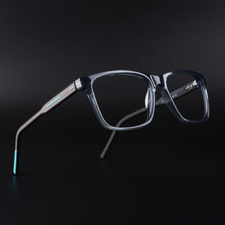 Eyejack Rush Grey Square Eyeglasses for Men & Women (1001CL643-C9)