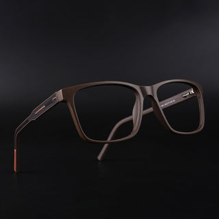 Eyejack Rush Matt Brown Square Eyeglasses for Men & Women (1001CL644-C10)