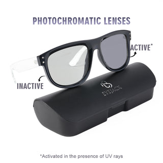 Eyejack Photochromic reverse technology Shine Black Sunglasses (1002CL615-C5)