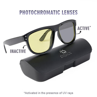 Eyejack Photochromic reverse technology Shine Black Sunglasses (1002CL619-C9)