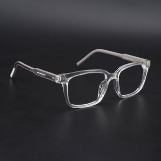 Eyejack Rush Transparent Square Eyeglasses for Men & Women (1002CL646-C2)