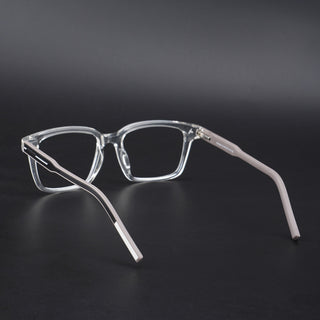 Eyejack Rush Transparent Square Eyeglasses for Men & Women (1002CL646-C2)