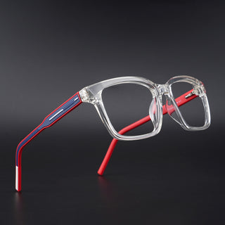 Eyejack Rush Transparent Square Eyeglasses for Men & Women (1002CL648-C4)