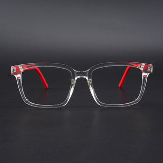 Eyejack Rush Transparent Square Eyeglasses for Men & Women (1002CL648-C4)