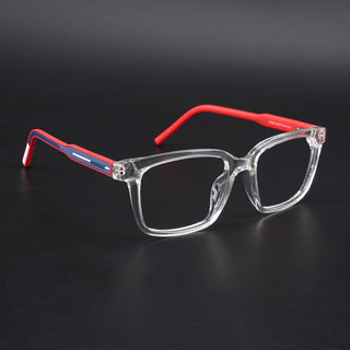 Eyejack Rush Transparent Square Eyeglasses for Men & Women (1002CL648-C4)