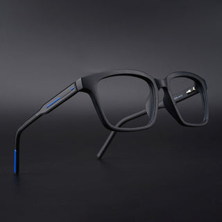 Eyejack Rush Matt Black Square Eyeglasses for Men & Women (1002CL651-C7)