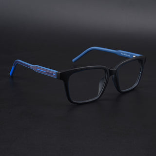 Eyejack Rush Navy Blue Square Eyeglasses for Men & Women (1002CL652-C8)