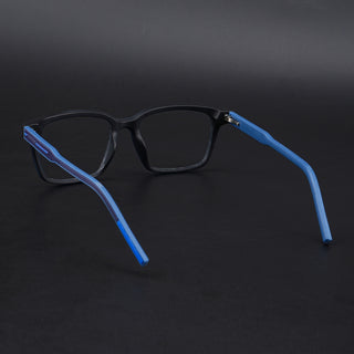 Eyejack Rush Navy Blue Square Eyeglasses for Men & Women (1002CL652-C8)