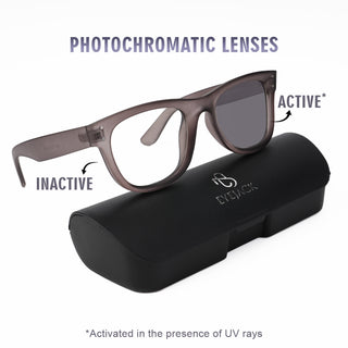 Eyejack Photochromic reverse technology Matt Grey Sunglasses (1003CL628-C6)