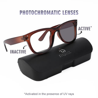 Eyejack Photochromic reverse technology Shine Brown Sunglasses (1003CL629-C7)