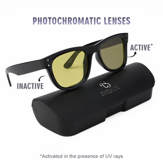 Eyejack Photochromic reverse technology Shine Black Sunglasses (1003CL631-C9)