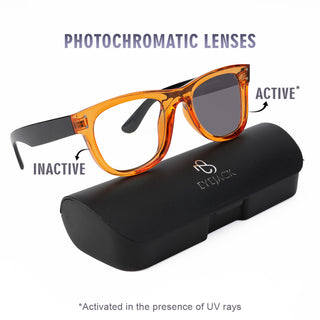 Eyejack Photochromic reverse technology Orange Sunglasses (1003CL634-C12)