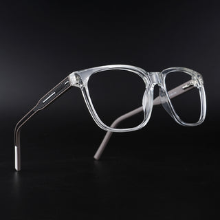 Eyejack Rush Transparent Square Eyeglasses for Men & Women (1003CL656-C2)