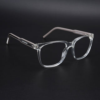 Eyejack Rush Transparent Square Eyeglasses for Men & Women (1003CL656-C2)