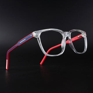 Eyejack Rush Transparent Square Eyeglasses for Men & Women (1003CL658-C4)