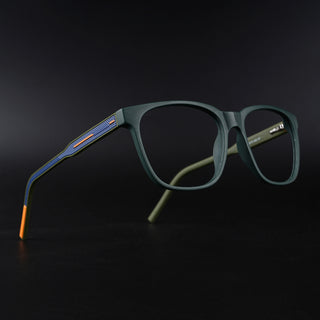 Eyejack Rush Green Square Eyeglasses for Men & Women (1003CL660-C6)