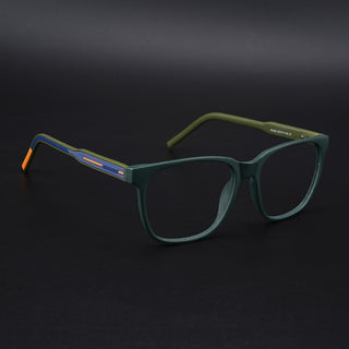 Eyejack Rush Green Square Eyeglasses for Men & Women (1003CL660-C6)