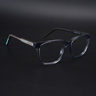 Eyejack Rush Grey Square Eyeglasses for Men & Women (1003CL663-C9)