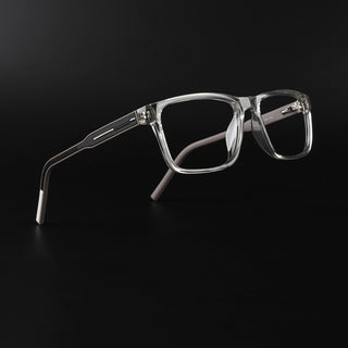 Eyejack Rush Transparent Square Eyeglasses for Men & Women (1004CL666-C2)